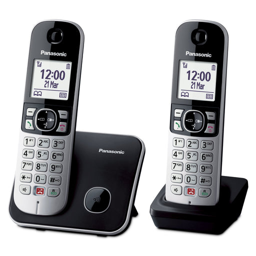 EAN 5025232675654 - Panasonic KX-TG6852JTB teléfono Teléfono DECT Identificador de llamadas Negro, Gris imagen 1