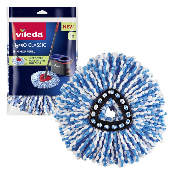 EAN 4023103254220 - Vileda 4023103254220 accesorio para trapeador Bayeta para mopa Azul, Blanco imagen 2