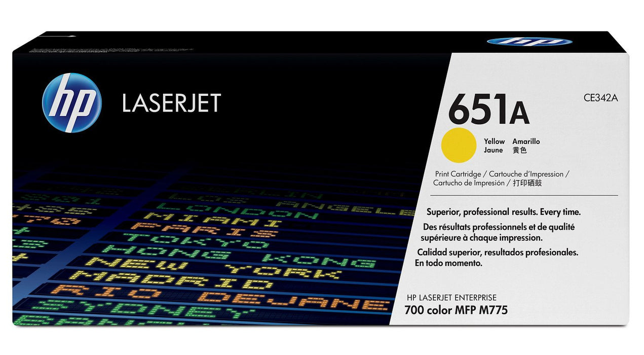 EAN 0886111121342 - HP 651A Yellow Original LaserJet Toner Cartridge cartucho de tóner 1 pieza(s) imagen 2