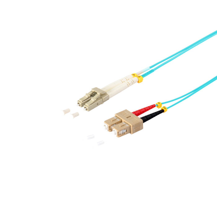 Cable De Red Lc Sc 50 125?Om3 Aqua 2,0m