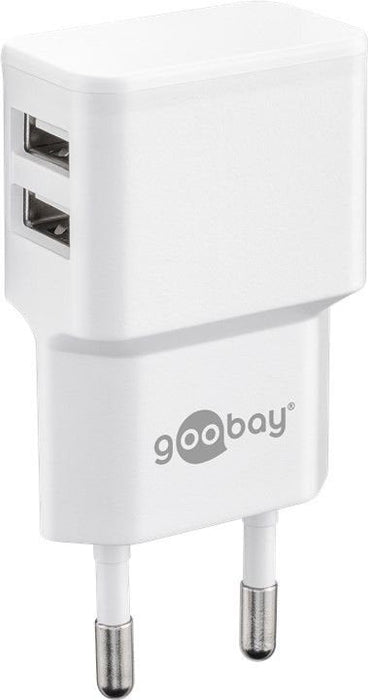 Goobay Cargador Pared Dual Con Cable Lightning, 44979