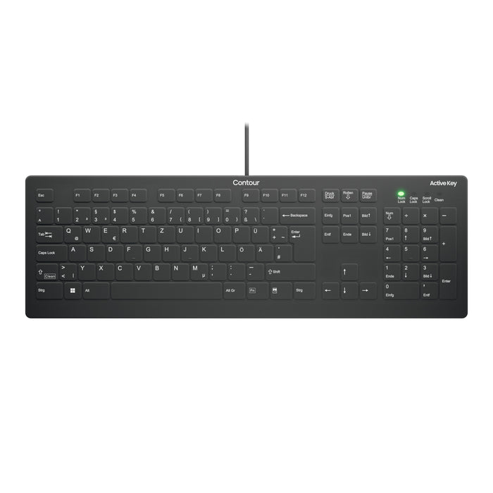 EAN 7061113207109 - Contour Design Active Key AK-C8112 teclado Médico USB QWERTZ Alemán Negro imagen 1