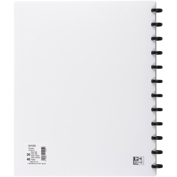 Oxford Ringmappe Din A4 Vario-Zipp - Blanco