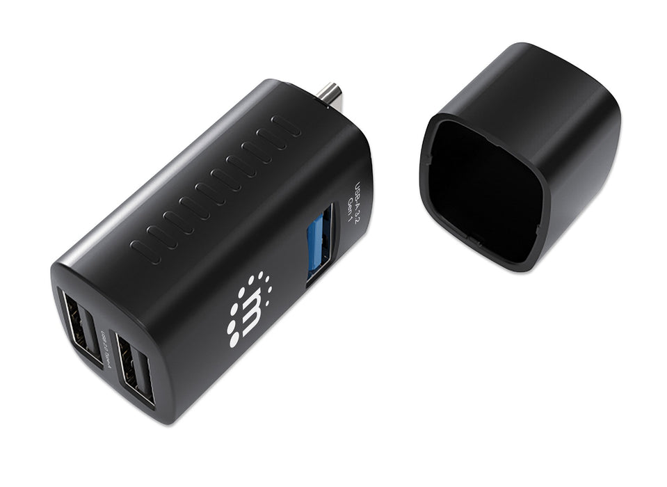 EAN 0766623180993 - Manhattan 180993 hub de interfaz USB 3.2 Gen 1 (3.1 Gen 1) Type-C 5000 Mbit/s Negro imagen 9