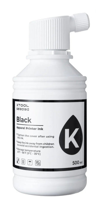 Xtool Selected Apparel Printer Ink - Black (500 Ml)