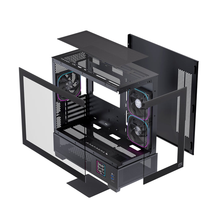 EAN 6977277360011 - Einarex EXCS-SM-51DR-B carcasa de ordenador Micro Torre Negro imagen 18