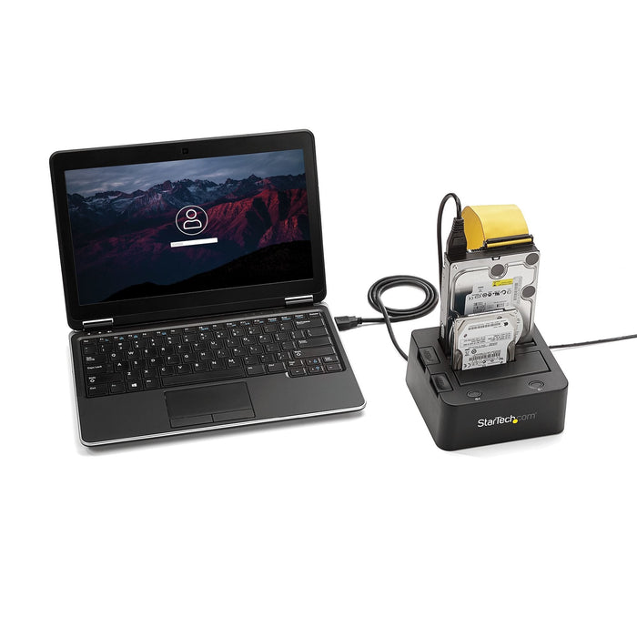 EAN 0065030859813 - StarTech.com UNIDOCKU33 base de conexión para disco duro USB 3.2 Gen 1 (3.1 Gen 1) Type-B Negro imagen 4