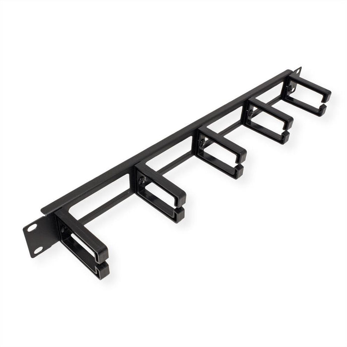 Value 19-Zoll-Frontplatte, 5 Cablesen Typ C, Cabledurchfhrung, Schwarz