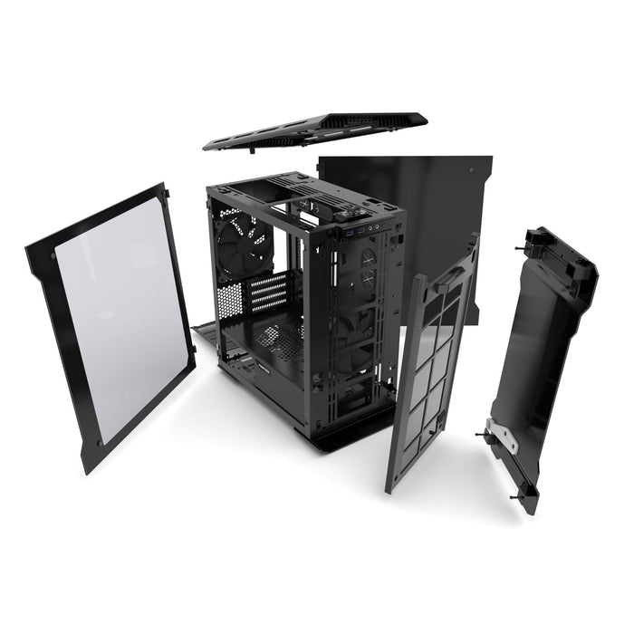 Caja Tour Micro Atx Phanteks Enthoo Evolv  Con Paneles De Cristal (Negro)