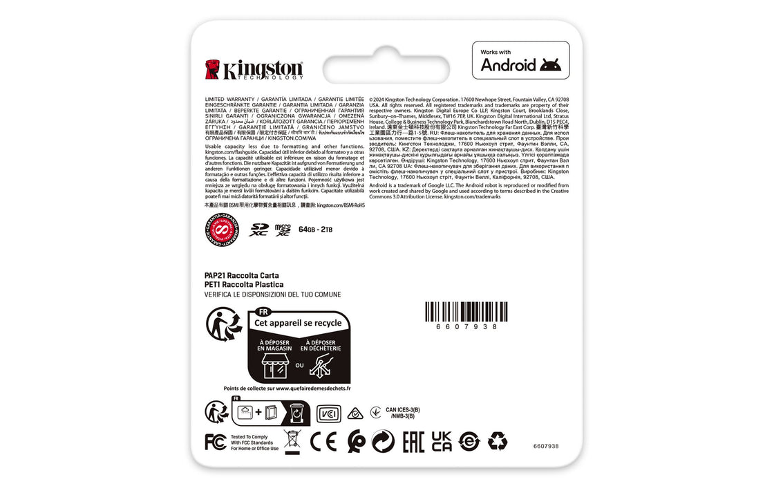 EAN 0740617348071 - Kingston Technology Canvas Go! Plus MicroSD UHS-I Clase 10 imagen 4