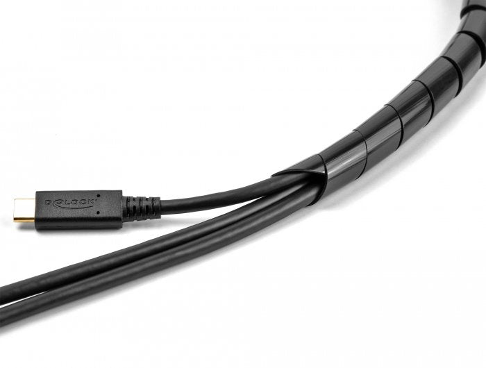 Spiralschlauch Flexibel 2 M X 14 Mm Schwarz