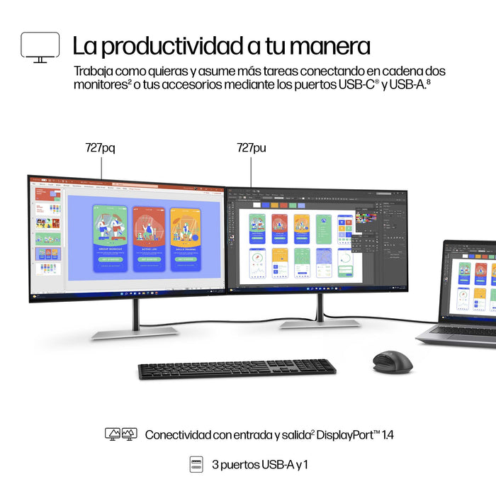 EAN 5715063476352 - HP Series 7 Pro 727pq pantalla para PC 68,6 cm (27") 2560 x 1440 Pixeles Quad HD LCD Plata imagen 6