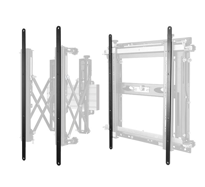 B-Tech Vesa Adaptador 600x400 Negro Von 200 400mm Auf Bis 600mm