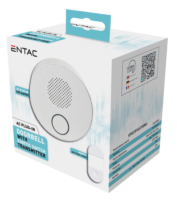 Entac Türklingel Ac Plug-In Kinetisch Schalter Ip44 Sender