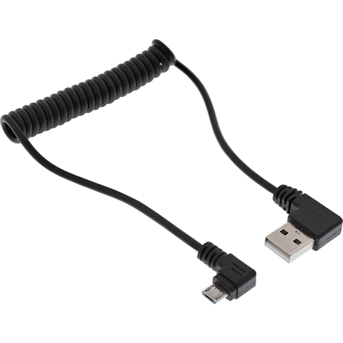 Cargador Inline Usb Dual+ Kfz Con Cable En Espiral De 1 M