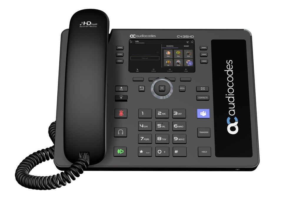 Audiocodes Teams C435hd-R Ip-Phone Poe Gbe Negro