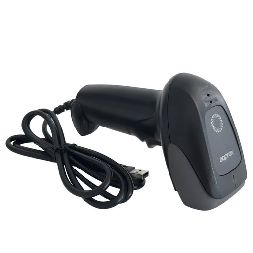 EAN 8435099530459 - Approx appLS22 Lector de códigos de barras portátil 1D/2D Negro imagen 2