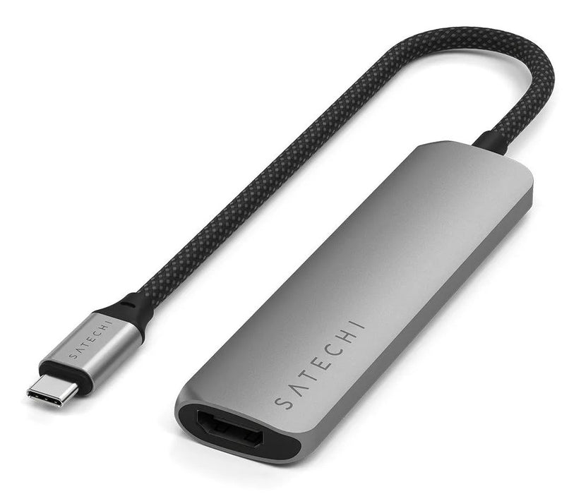 EAN 810086361700 - Satechi ST-P4SM hub de interfaz USB Tipo C 10000 Mbit/s Gris imagen 1