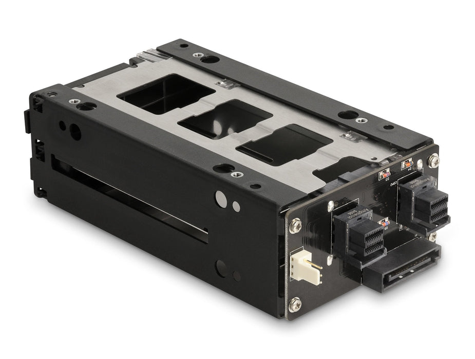Delock 47011 Panel Bahía Disco Duro 2x 2,5" U.2 Nvme Ssd Con 5.25 Rahmen