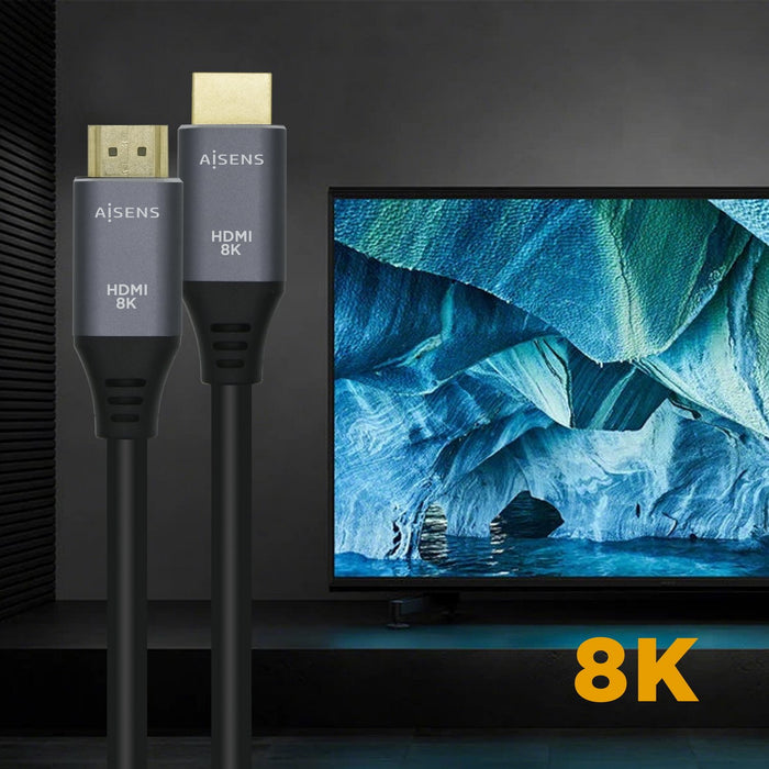 EAN 8436574704655 - AISENS A150-0429 cable HDMI 3 m HDMI tipo A (Estándar) Negro, Gris imagen 5