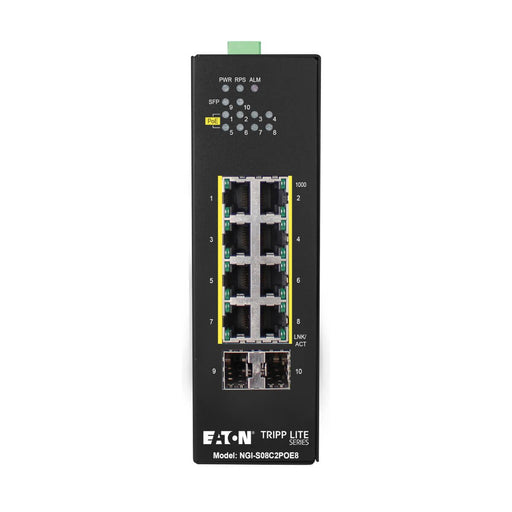 EAN 0037332266996 - Tripp Lite NGI-S08C2POE8 switch Gestionado Gigabit Ethernet (10/100/1000) Energía sobre Ethernet (PoE) Ne imagen 1