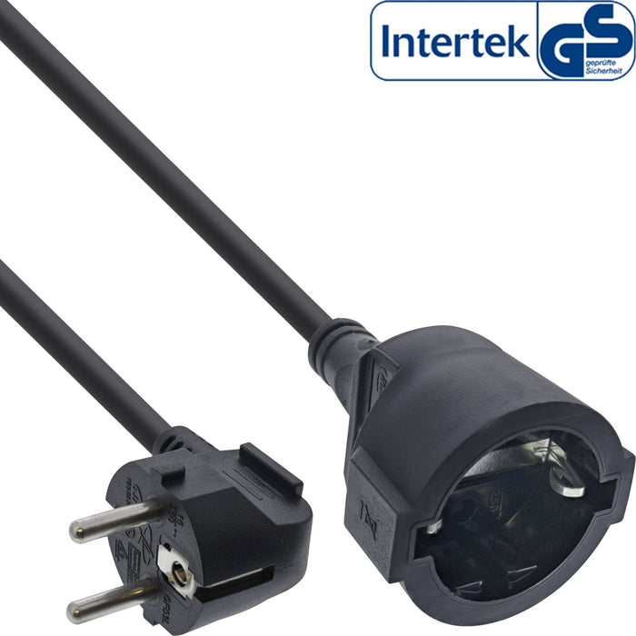 Inline® Power Cable De Extensión Angeld Type F Black 7m