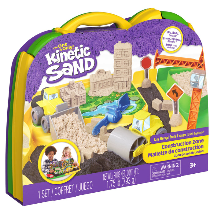 Spinmaster Kinetic Sand - Deluxe Baustellen-Koffer 6075775