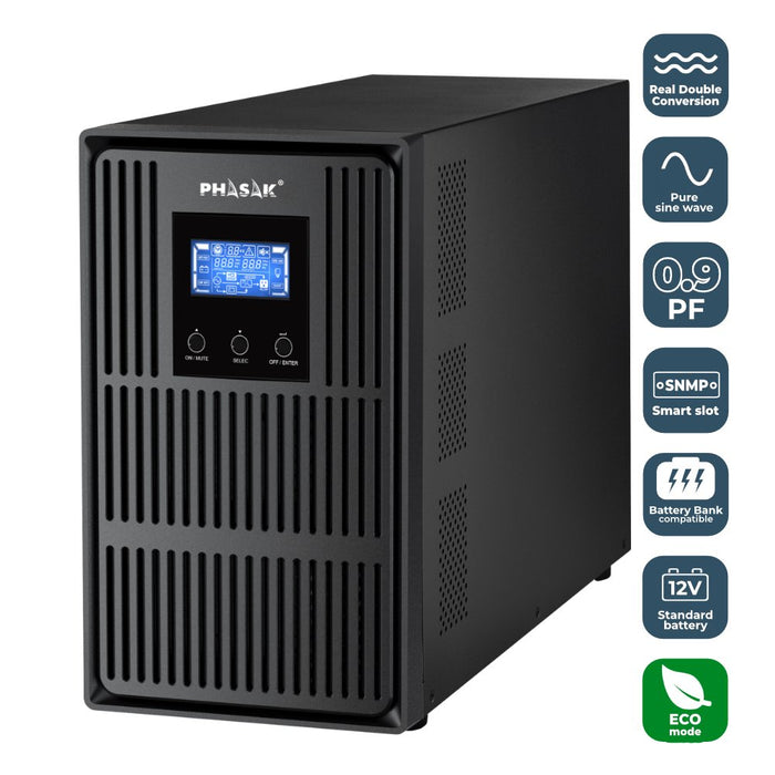 EAN 5605922004959 - Phasak PH 8030 sistema de alimentación ininterrumpida (UPS) Doble conversión (en línea) 3 kVA 2700 W 3 sa imagen 4