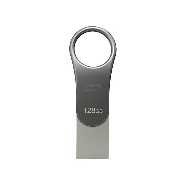 EAN 4712702655759 - Silicon Power Mobile C80 unidad flash USB 128 GB USB Type-A / USB Type-C 3.2 Gen 1 (3.1 Gen 1) Titanio imagen 1