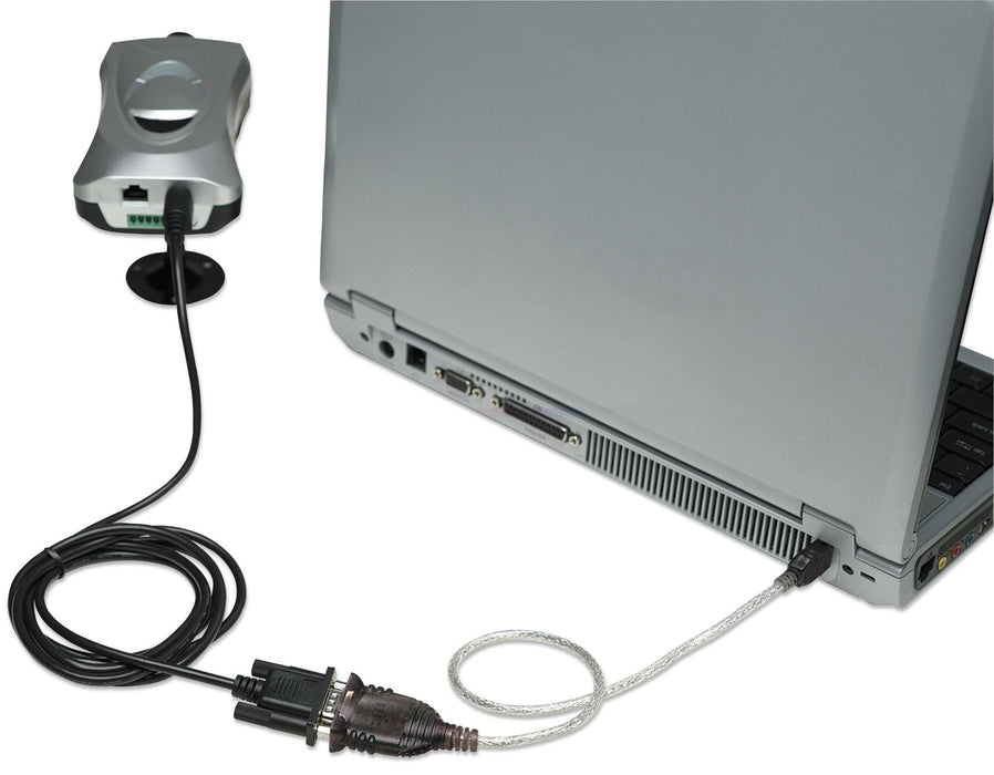 EAN 0766623151801 - Manhattan 151801 cable de serie Plata 0,45 m USB A Serial/COM/RS232/DB9 imagen 5