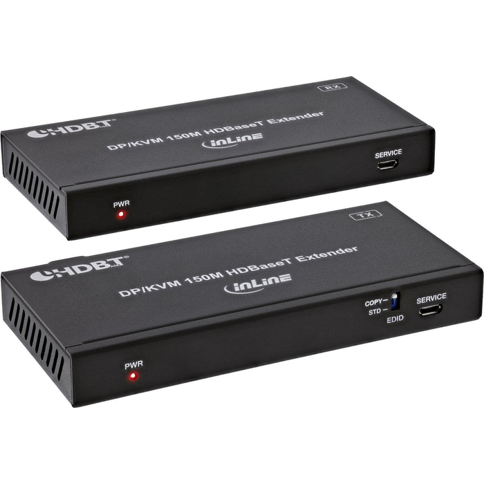 Kvm Extender, Displayport  4k/60hz , Hdbaset , 100m , Set Inline