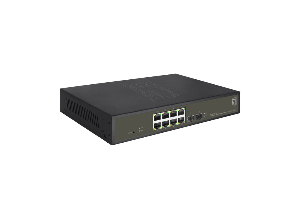EAN 4015867229217 - LevelOne GES-2110P switch Gestionado L2 Gigabit Ethernet (10/100/1000) Energía sobre Ethernet (PoE) Negro imagen 4