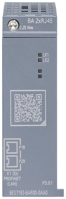 Siemens 6es71936ar000aa0 Busadapter Ba 2xrj45 2 Rj45 Buchsen F.Profinet Et200sp
