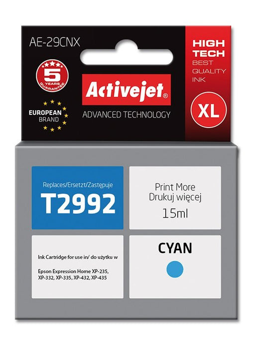 EAN 5901443106685 - Activejet AE-29CNX cartucho de tinta 1 pieza(s) Compatible Alto rendimiento (XL) Cian imagen 1