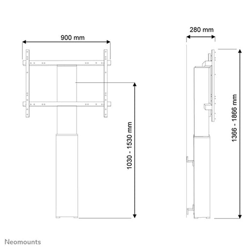 EAN 8717371446147 - Neomounts PLASMA-W2250BLACK soporte para TV 2,54 m (100") Negro imagen 2