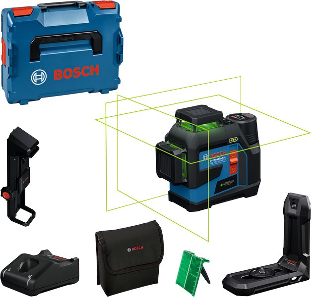 EAN 4053423303292 - Bosch GLL 12V-100-33 CG Nivel de línea 30 m 500-540 nm (< 10mW) imagen 2