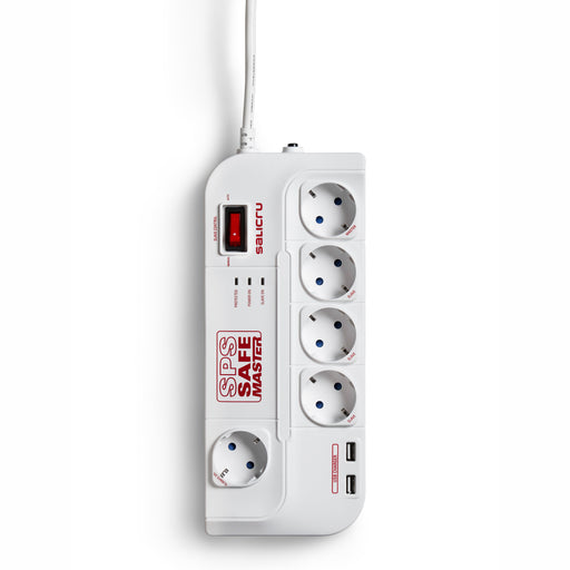 EAN 8436035921669 - Salicru 680BA000005 limitador de tensión Blanco 5 salidas AC 250 V 1,8 m imagen 1