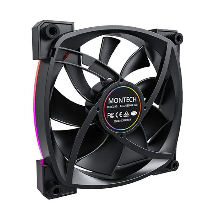 EAN 4710562747287 - Montech AX140 PWM Carcasa del ordenador Ventilador 14 cm Negro 1 pieza(s) imagen 4