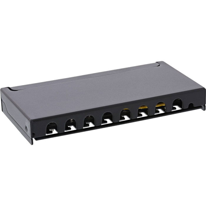 Patch Panel Inline Cat.6a 0.5u 8 Puertos, Montaje En Mesa/Pared, Negro Ral9005