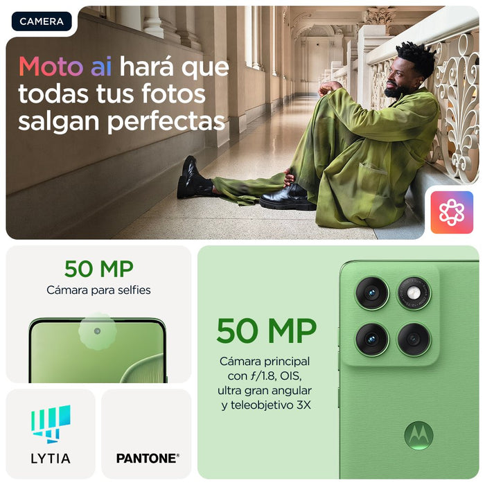 EAN 840023298158 - Motorola edge 60 16,9 cm (6.67") SIM doble Android 15 5G USB Tipo C 12 GB 256 GB 5200 mAh Verde imagen 15