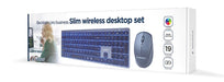 EAN 8716309125024 - Gembird KBS-ECLIPSE-M500-PT teclado Ratón incluido Universal RF inalámbrico QWERTY Portugués Gris imagen 9
