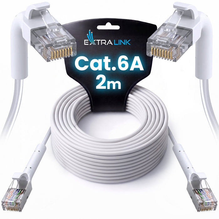 EAN 5906168638985 - Extralink Kat.6A U/FTP 2m 1Gbps Biały | Patchcord LAN | Miedź Kabel sieciowy skrętka, łamana końcówka (EX imagen 4