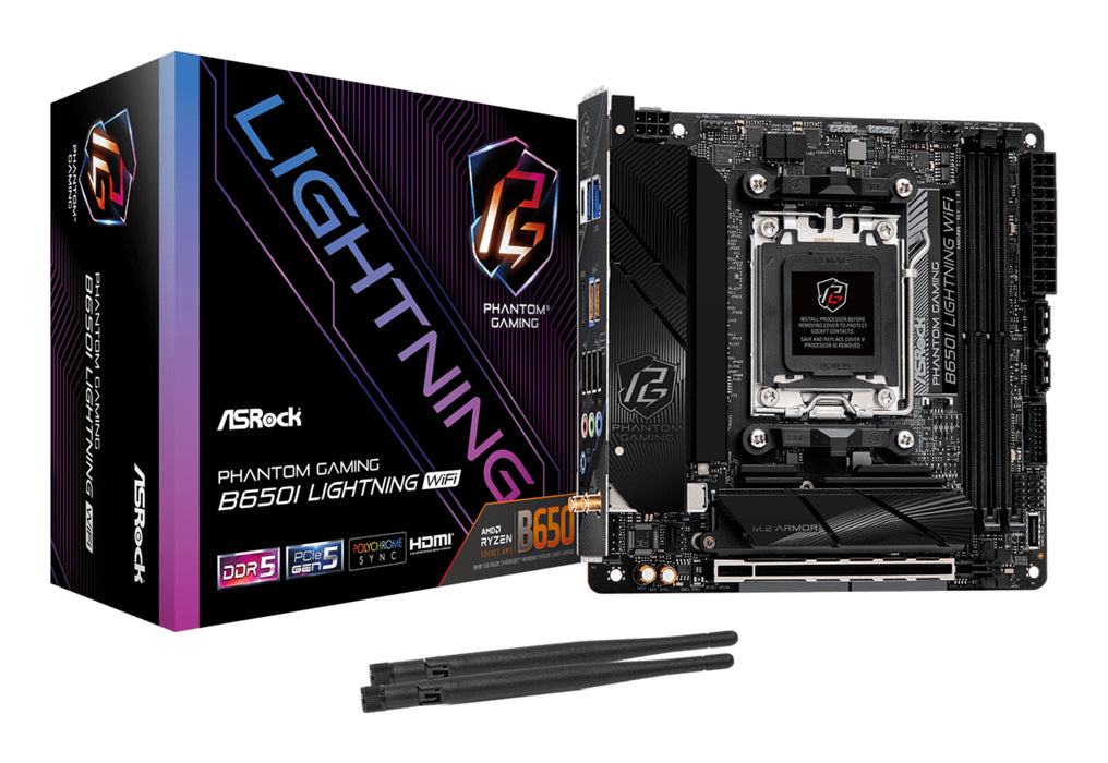 EAN 4710483944253 - Asrock B650I Lightning WiFi AMD B650 Zócalo AM5 mini ITX imagen 1