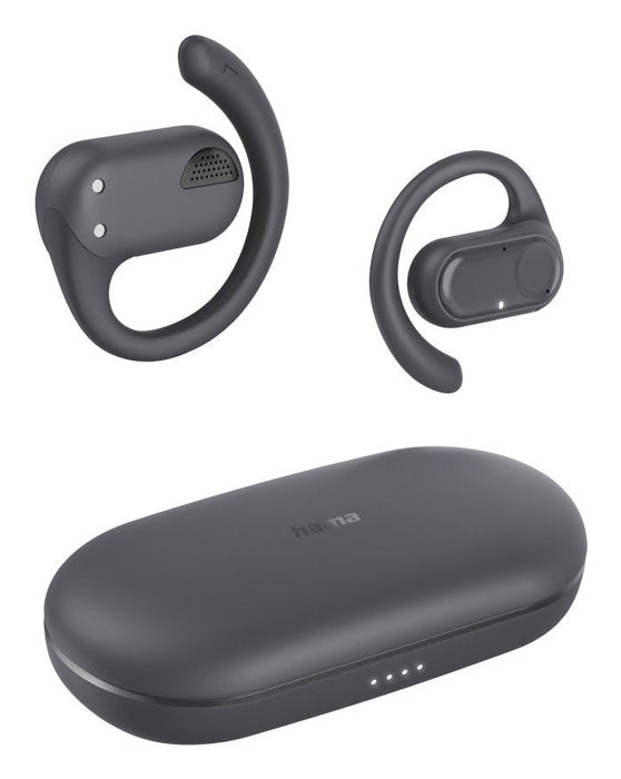 Auricular Bluetooth Open Ear Hama Spirit Open Ows Tws 18h Microfono Color Negro