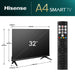 EAN 6942351405629 - Hisense 32A4N 81,3 cm (32") HD Smart TV Wifi Negro 200 cd / m² imagen 2