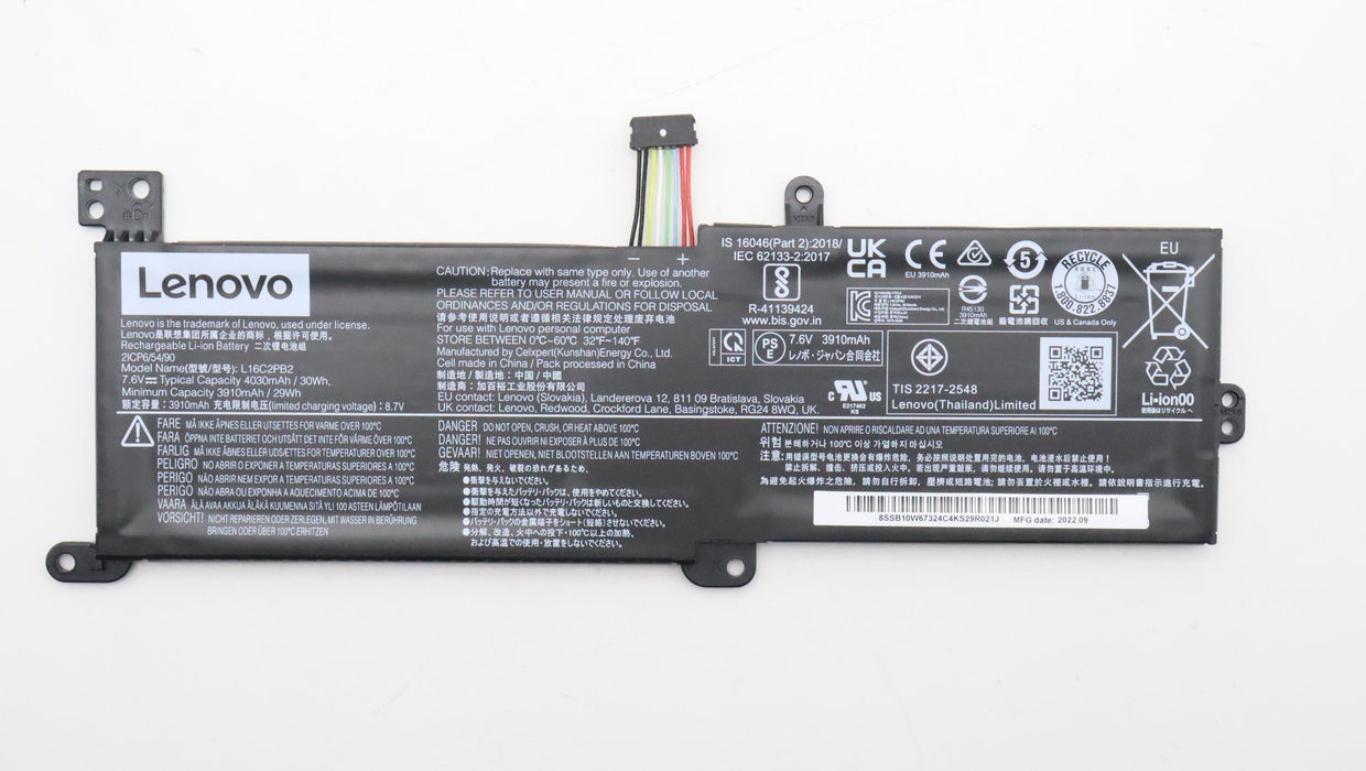EAN 5704174244950 - Lenovo 5B10W67310 refacción para laptop Batería imagen 1