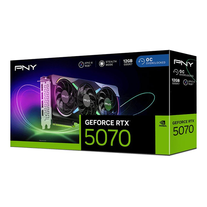 EAN 0751492794440 - PNY GeForce RTX 5070 EPIC-X RGB OC NVIDIA 12 GB GDDR7 imagen 11