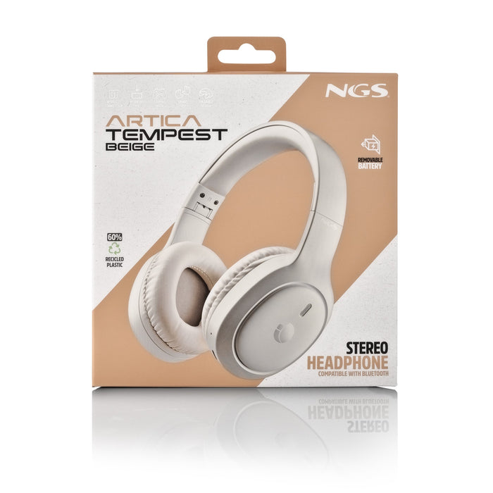 EAN 8435430628685 - NGS Artica Tempest Beige Auriculares Inalámbrico y alámbrico Diadema Llamadas/Música USB Tipo C Bluetooth imagen 7