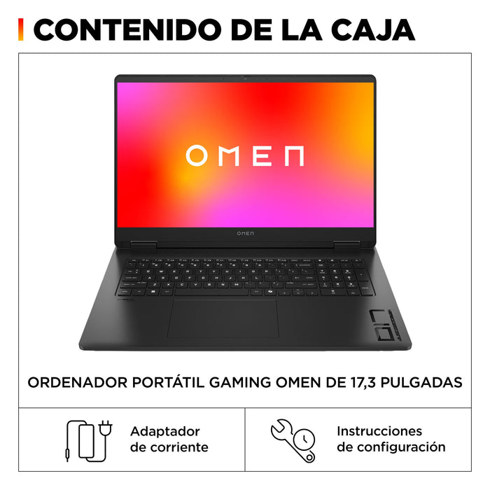 EAN 198415049896 - OMEN by HP OMEN 17-db0007ns AMD Ryzen™ 9 8945HS Portátil 43,9 cm (17.3") Quad HD 32 GB DDR5-SDRAM 1 TB SSD imagen 5