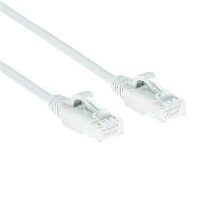 Latiguillo Cat 6, U-Utp,  5.00 M, Blanco, Lszh Slim Act